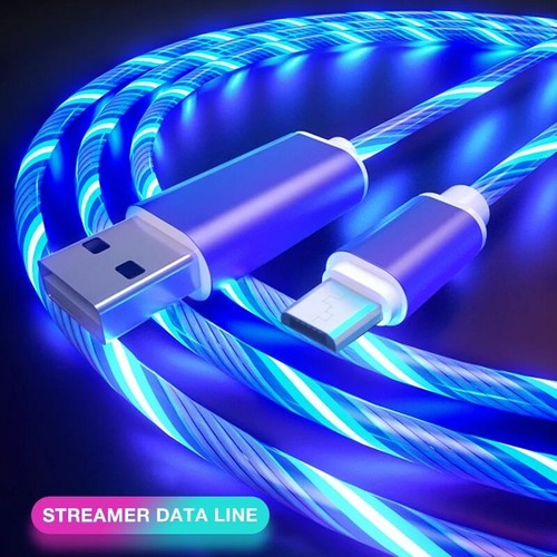 Cavo usb tipo led - c, ricarica