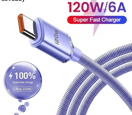 Cavo usb 120w ricarica - 120w, 6a